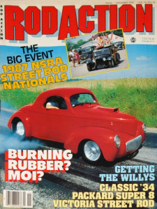 ROD ACTION 1987 NOV - '34 PACKARD VICTORIA COUPE, STREET ROD & NSRA NATS